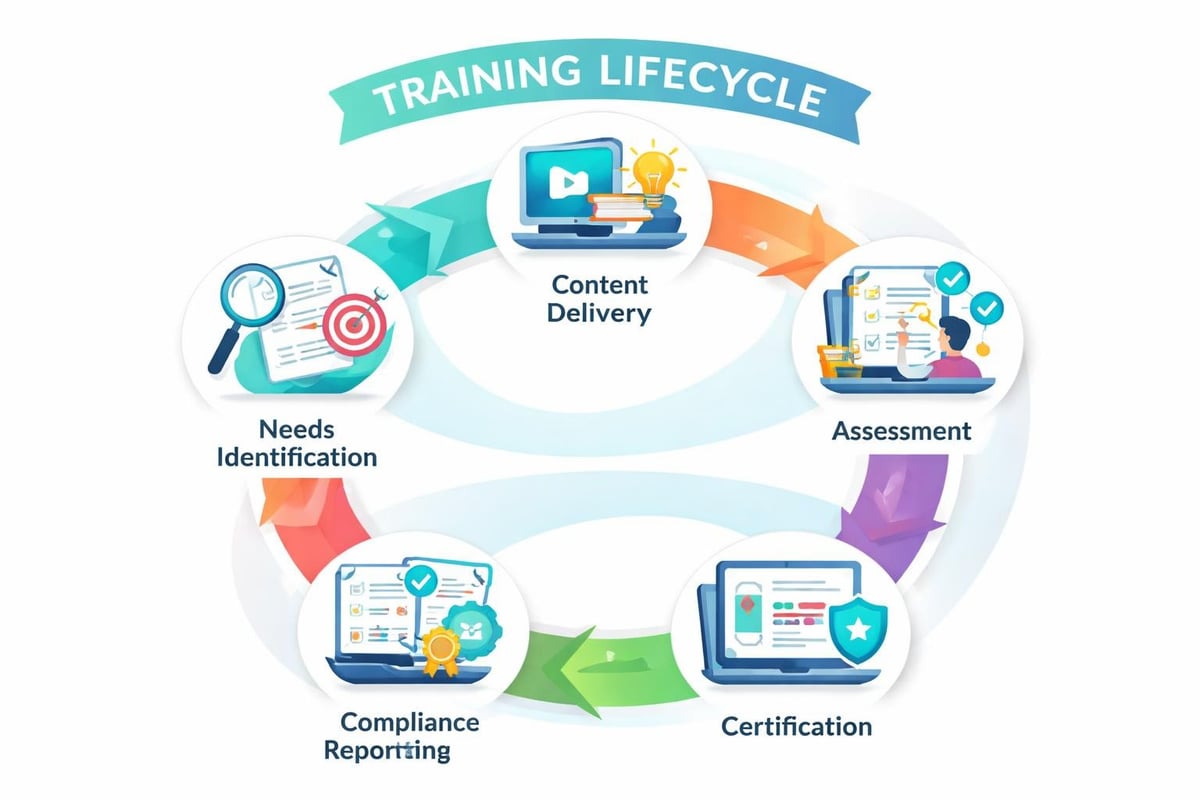 Learning management system workflow