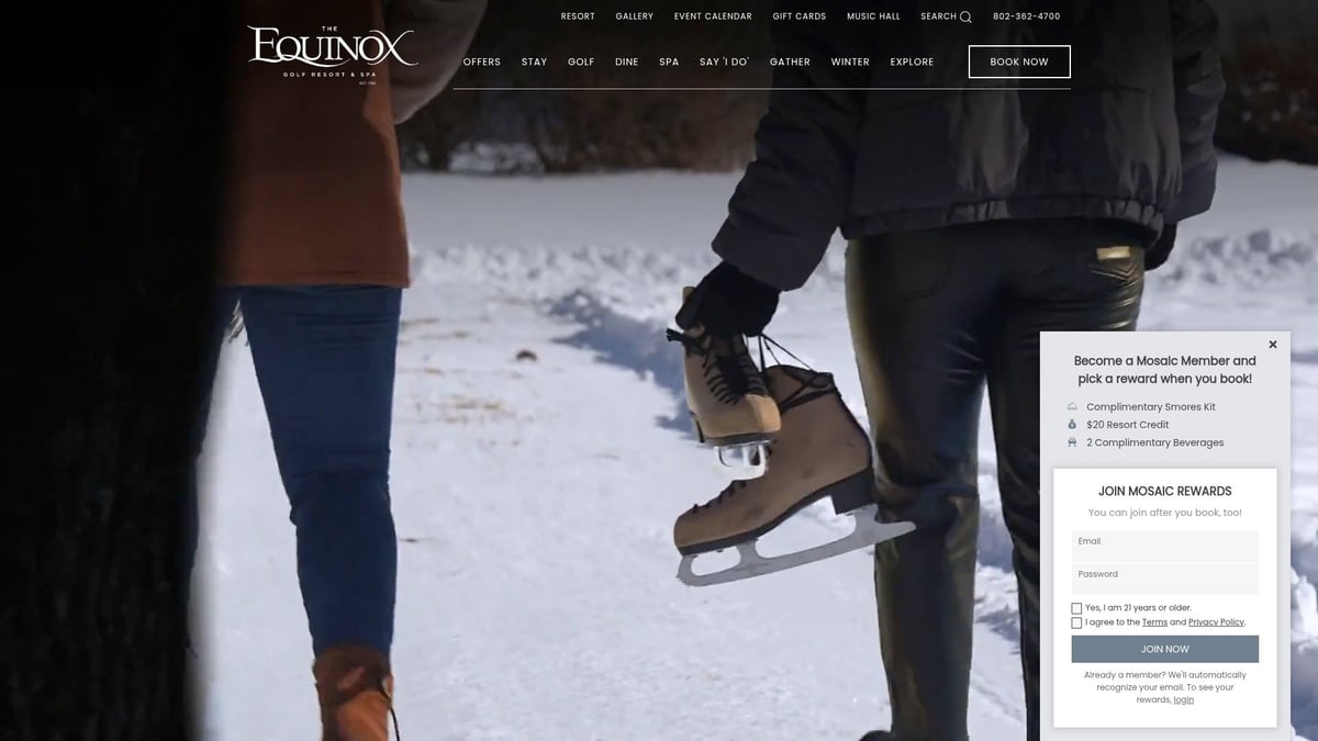 Top 7 Resorts Vermont Winter Escapes for 2026 - Equinox Golf Resort & Spa