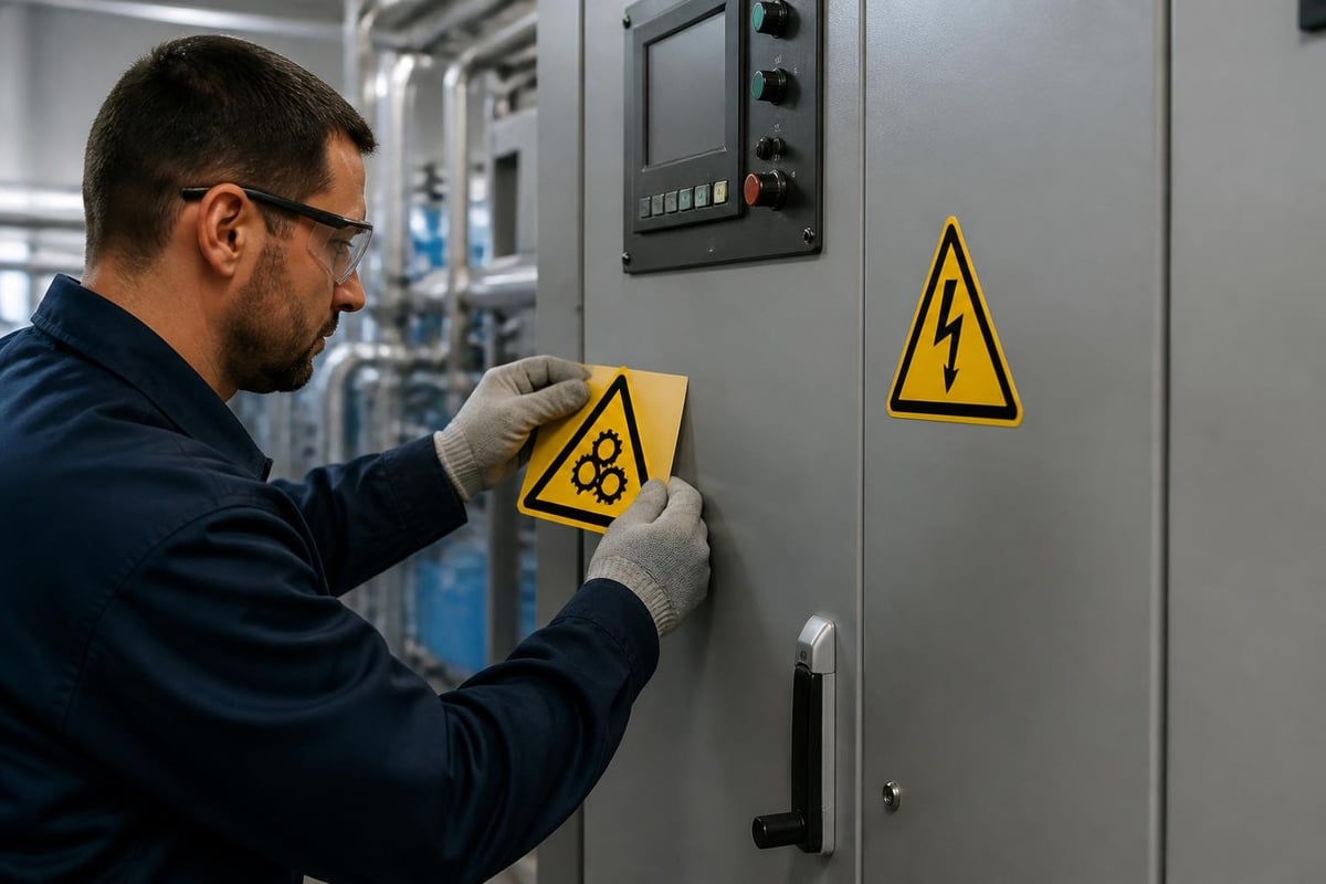 Industry-specific warning symbol applications