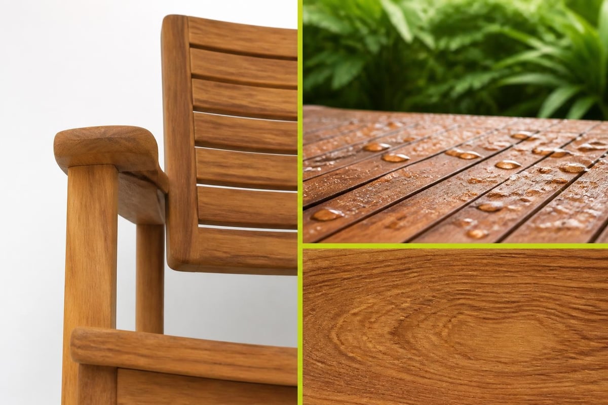 Teak wood composition and climate resilience