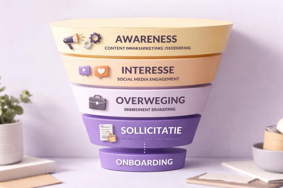 Online marketing recruitment funnel