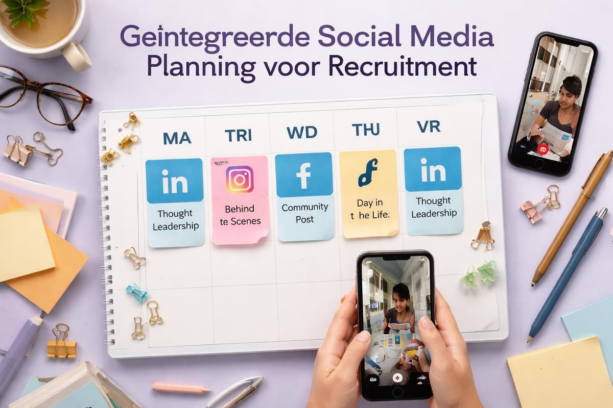 Social media content kalender recruitment