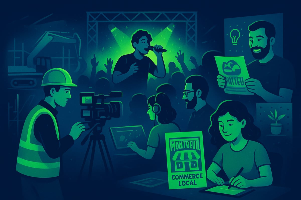 Exemples d’usages vidéo et design locaux à Montreuil et alentours