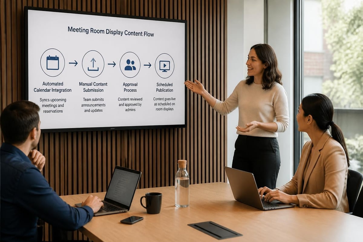 Digital signage content workflow