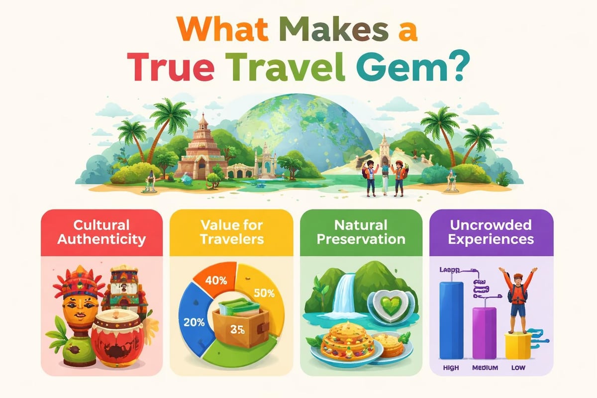 Characteristics that define authentic travel destinations