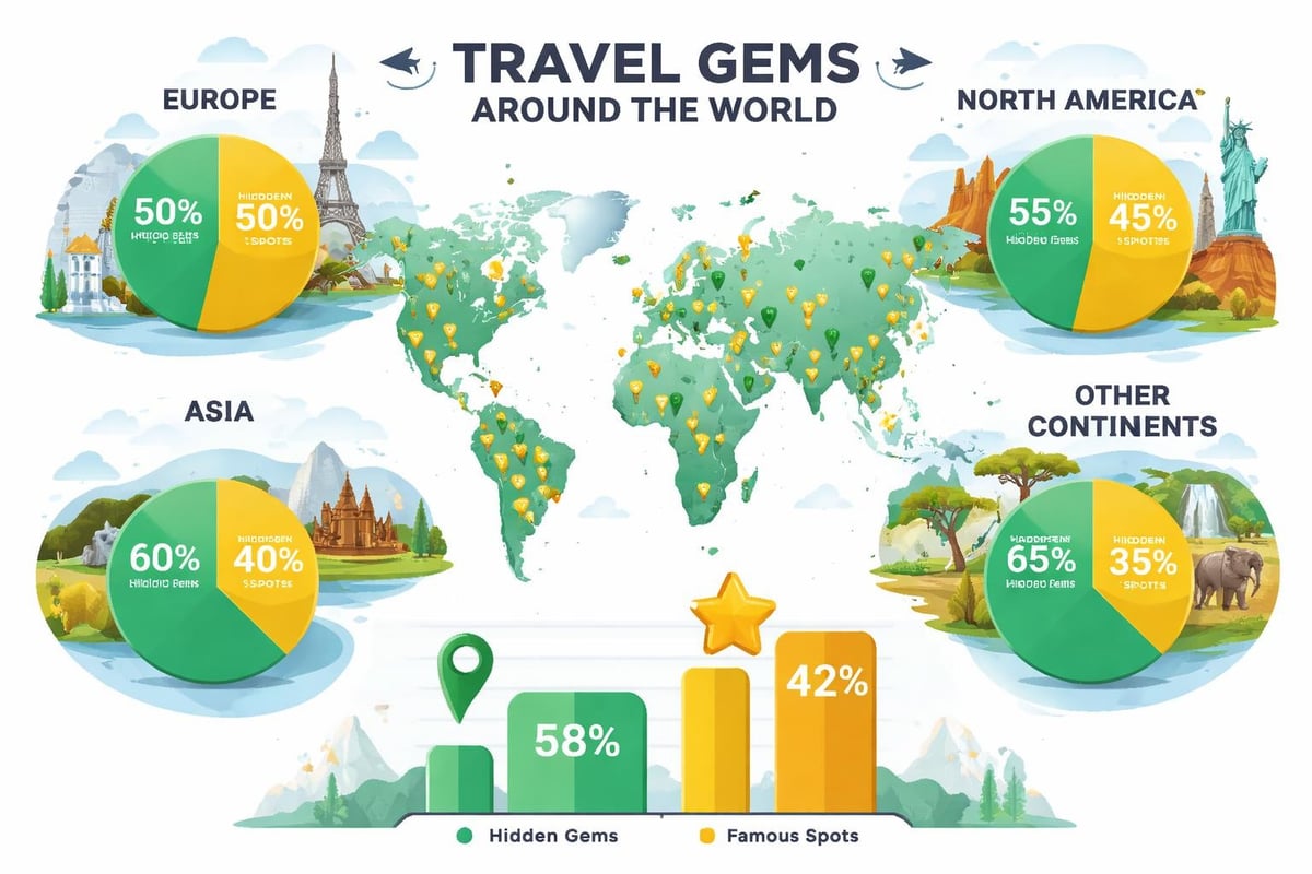 Regional categories of undiscovered destinations