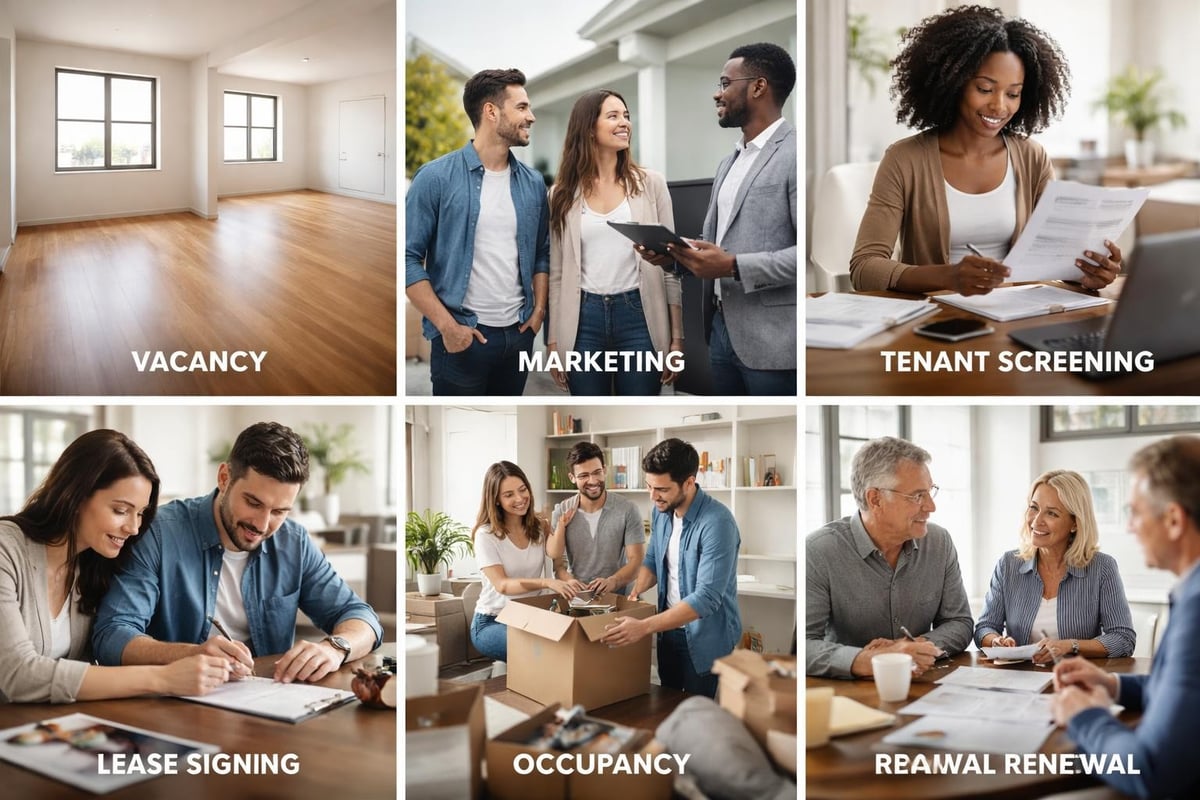 Property management leasing workflow