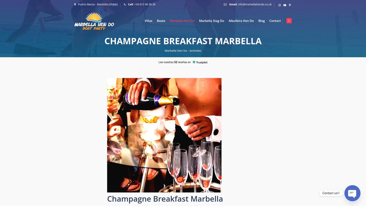 Top 7 Spots for Champagne Breakfast Marbella 2026 - Marbella Hen Do – Champagne Breakfast with Cheeky Butler