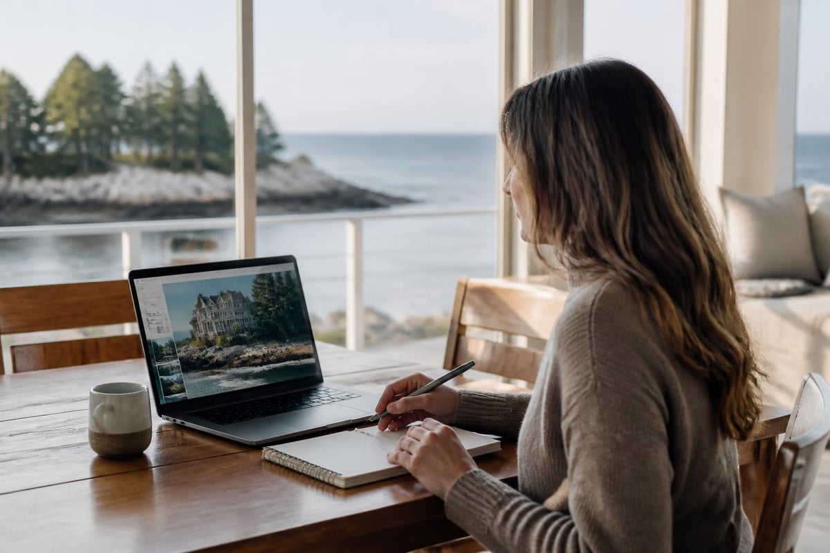 Booking process for Maine beach accommodations