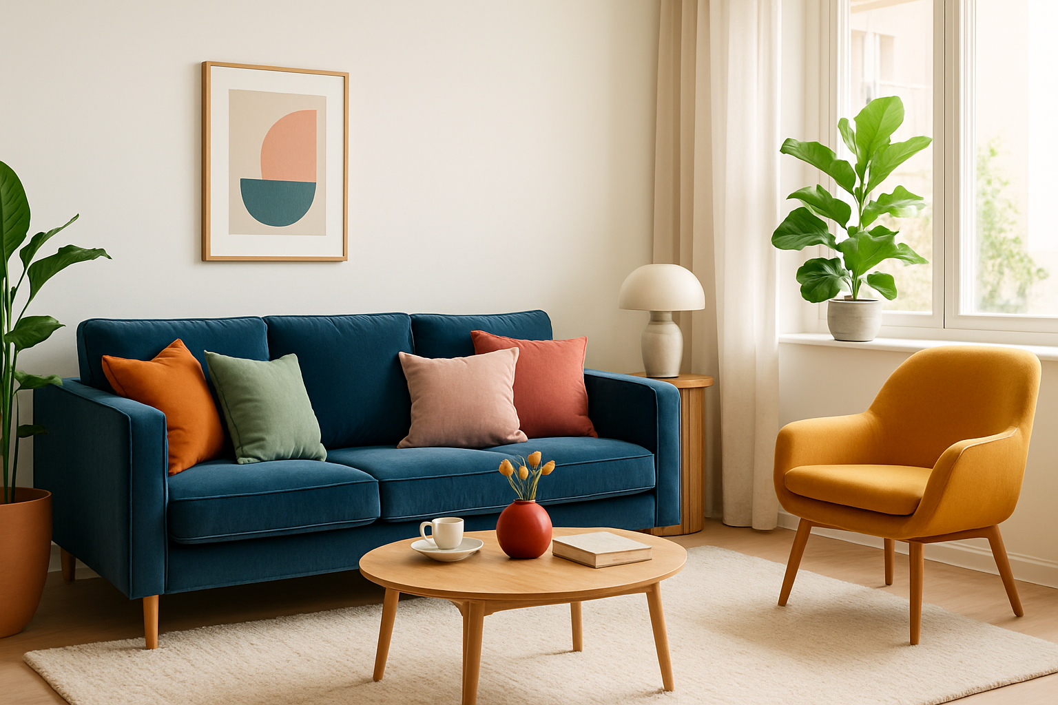 Inspiración: Ejemplos de Salas con Colores Tendencia en 2025