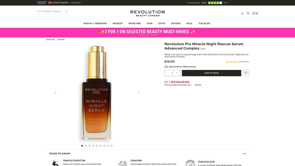 7 Must-See Sale On Skincare Picks For 2026 - Revolution Skincare – Pro Miracle Night Serum
