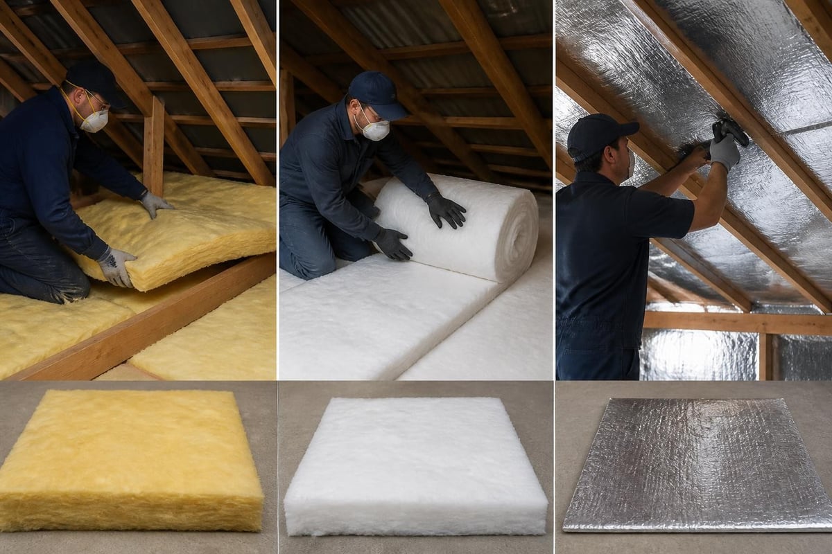Roof insulation material types