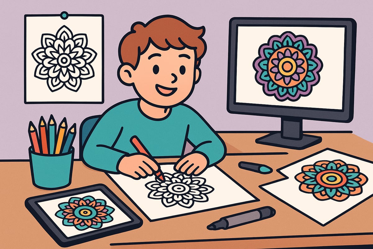 Step-by-Step Guide: How to Use Mandala Coloring Templates