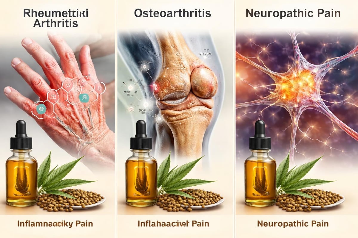 Hemp oil for different pain types