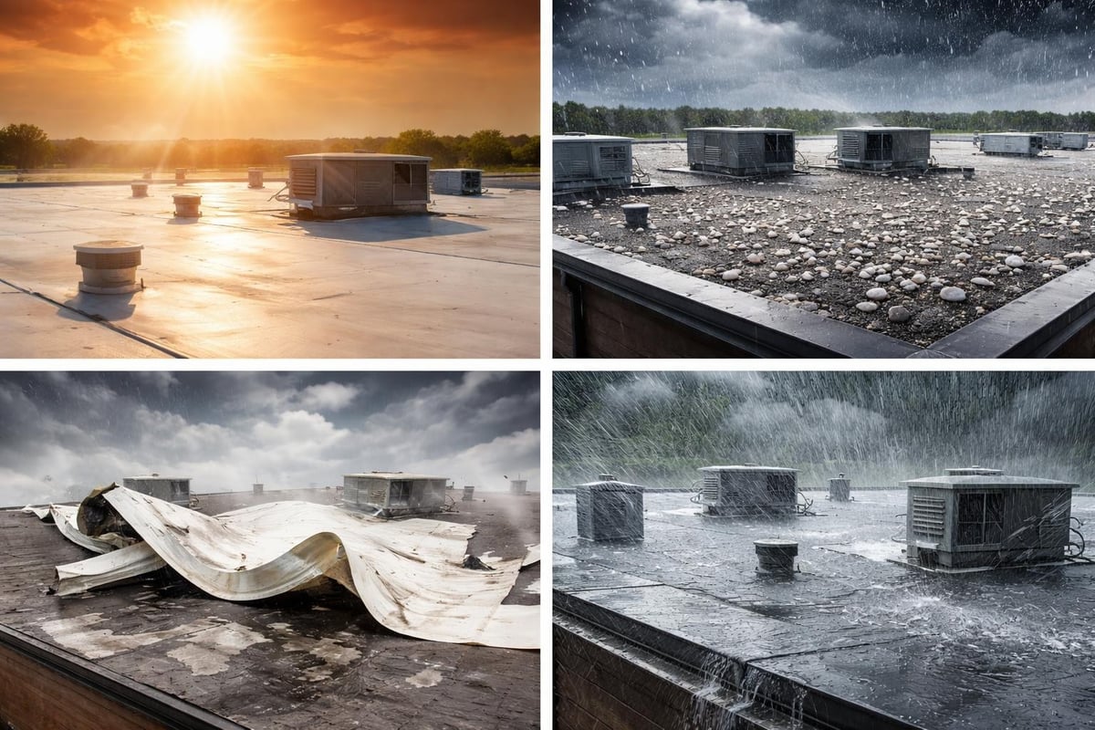 Richardson Texas weather impact on commercial roofs