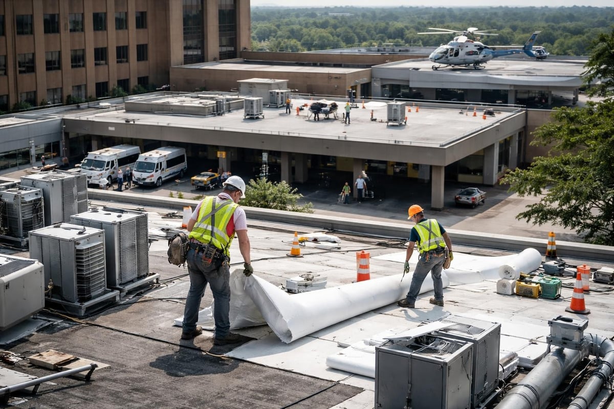Healthcare facility roofing challenges