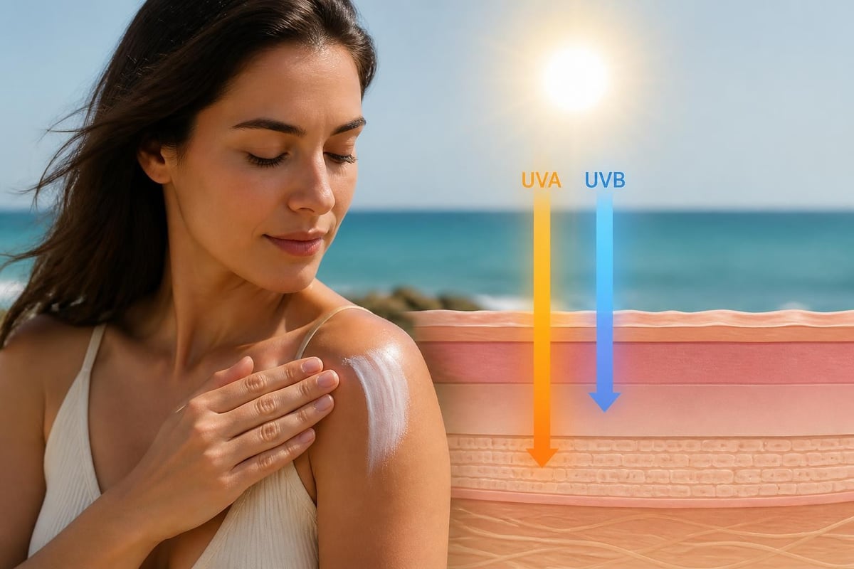 UV ray types and skin protection