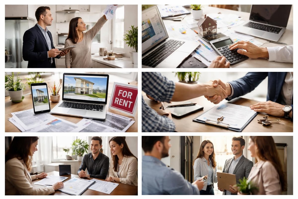 Property leasing workflow from listing to tenant placement