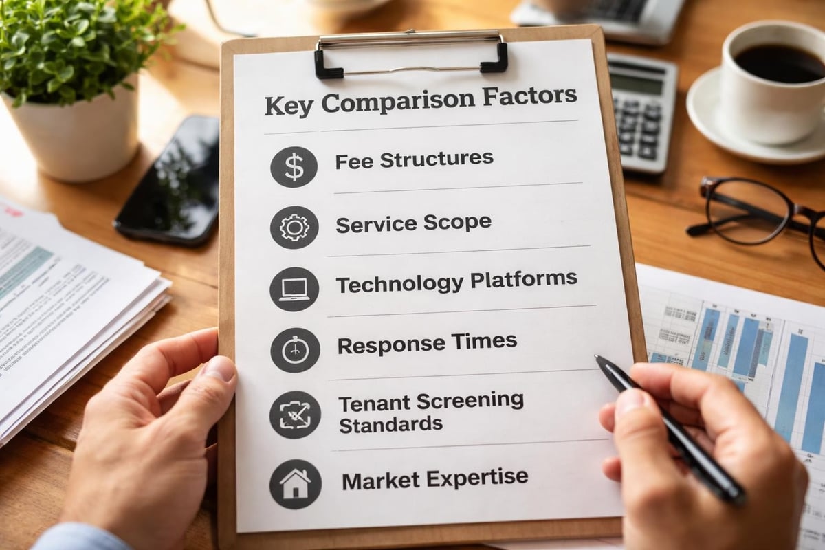 Comparing property leasing companies
