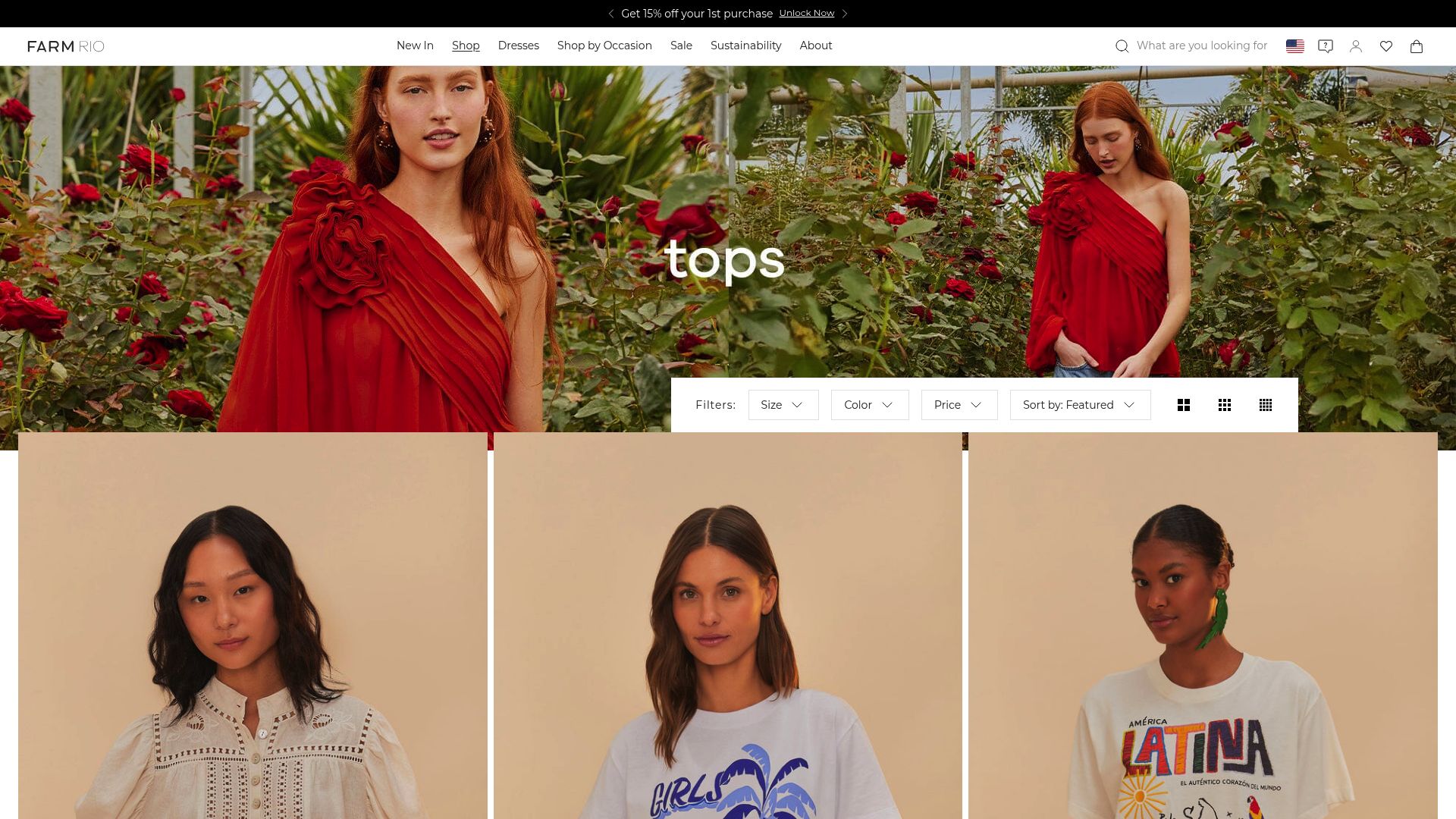 9 Best Boutique Tops For Ladies To Elevate Your Style 2025 - Farm Rio Embroidered Blouse