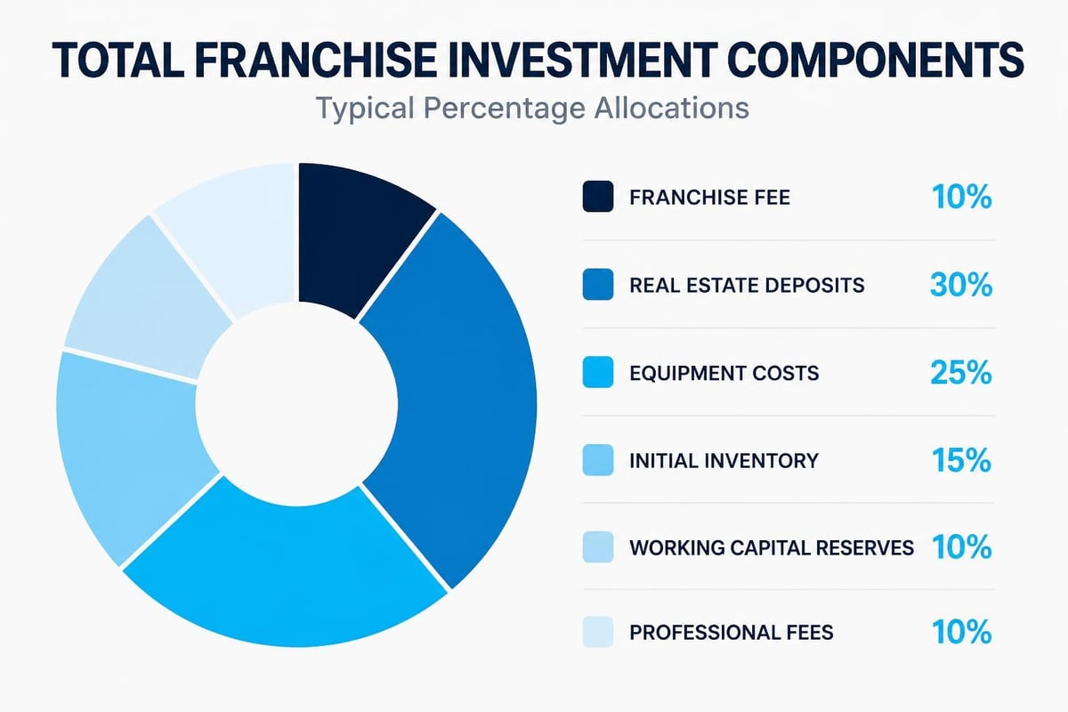 Franchise financing requirements breakdown