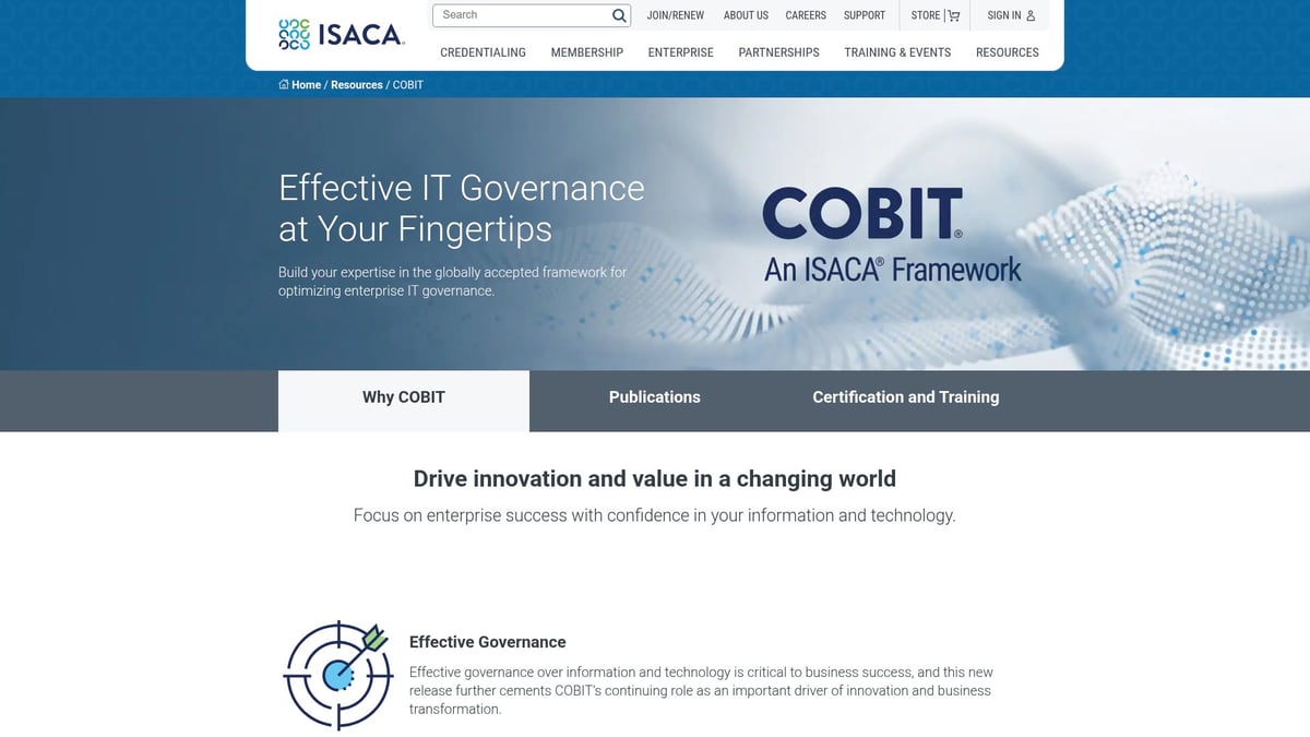 12 Essential Cybersecurity Frameworks for 2026 Success - Control Objectives for Information and Related Technologies (COBIT 2019)