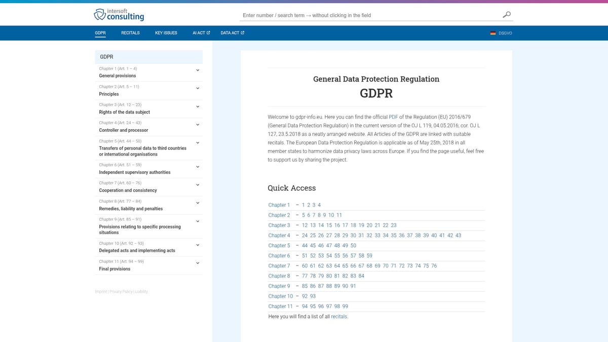 12 Essential Cybersecurity Frameworks for 2026 Success - General Data Protection Regulation (GDPR) Security Framework