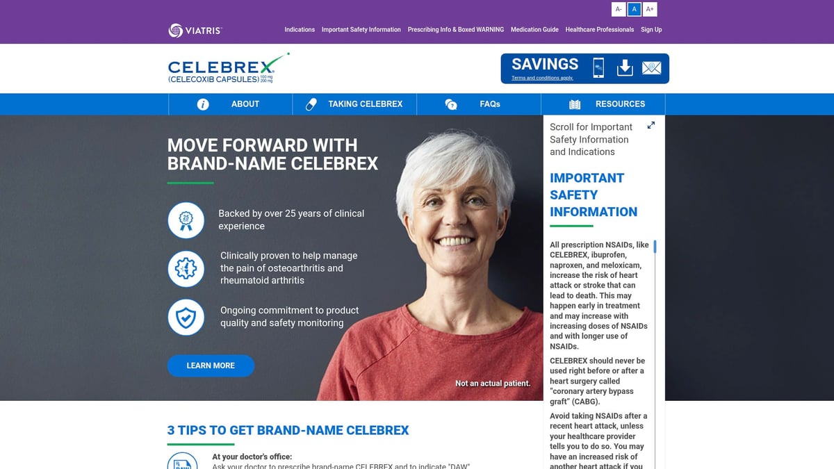 7 Essential Pain Pills for Severe Pain Relief in 2026 - Celecoxib (Celebrex)
