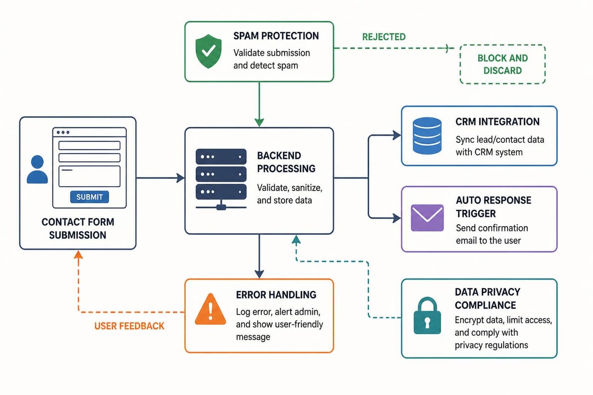 Contact form technical infrastructure