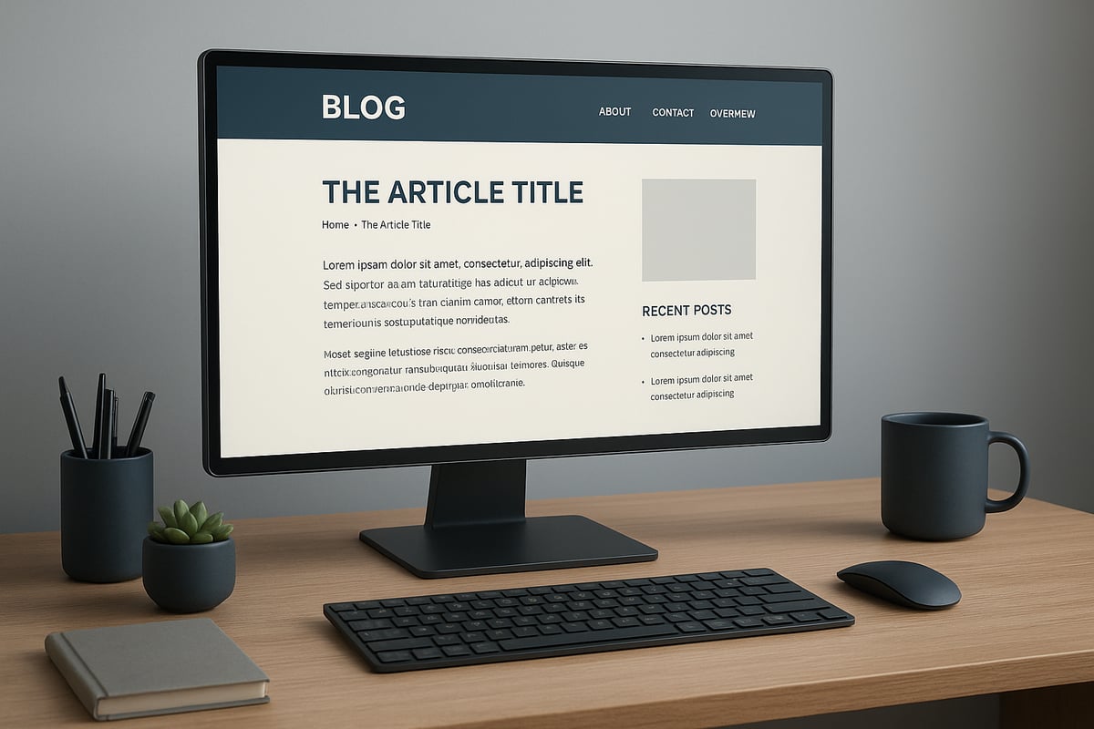 Wat is een Blog Pagina?