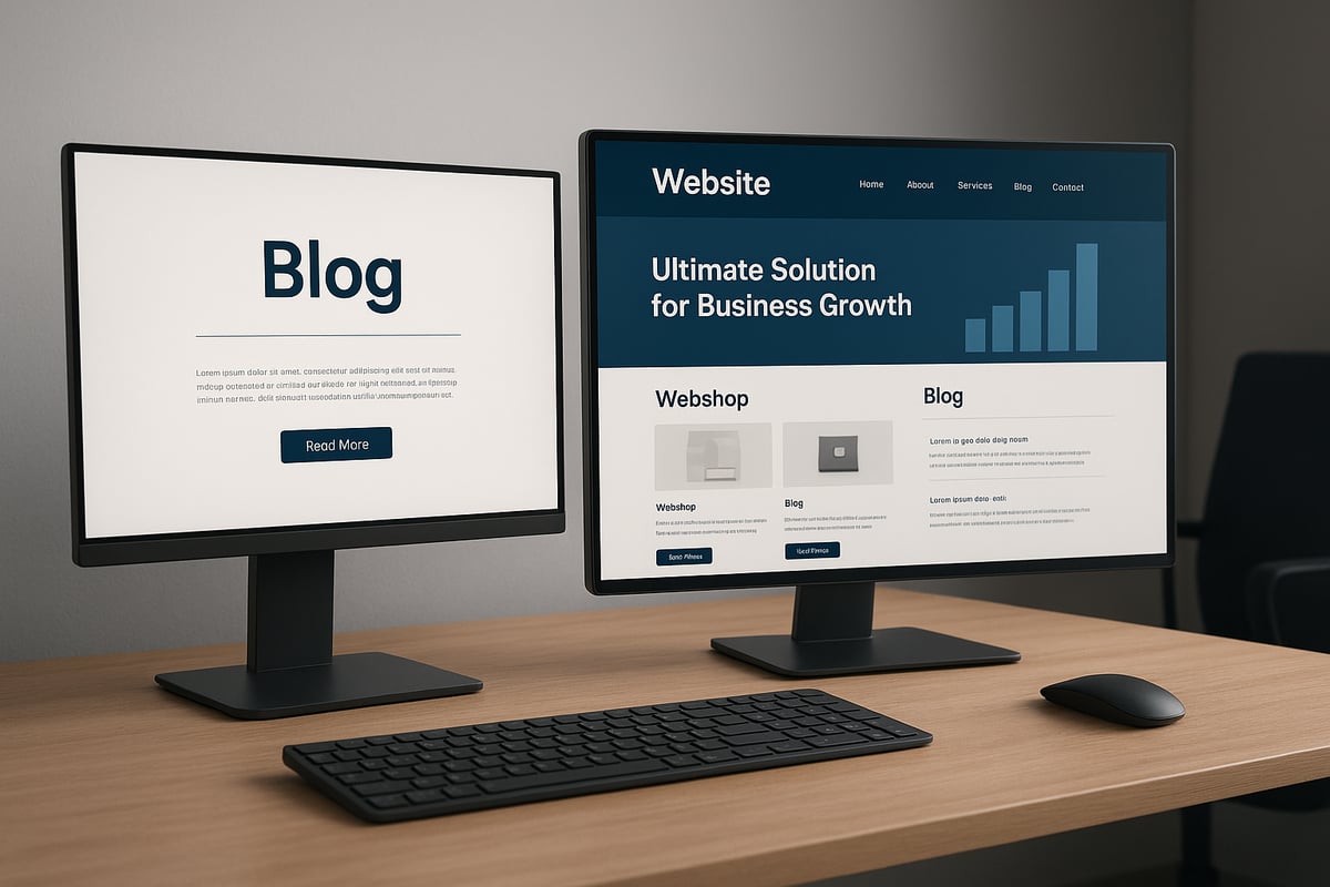 Verschillen Tussen Blog Pagina en Website in 2025