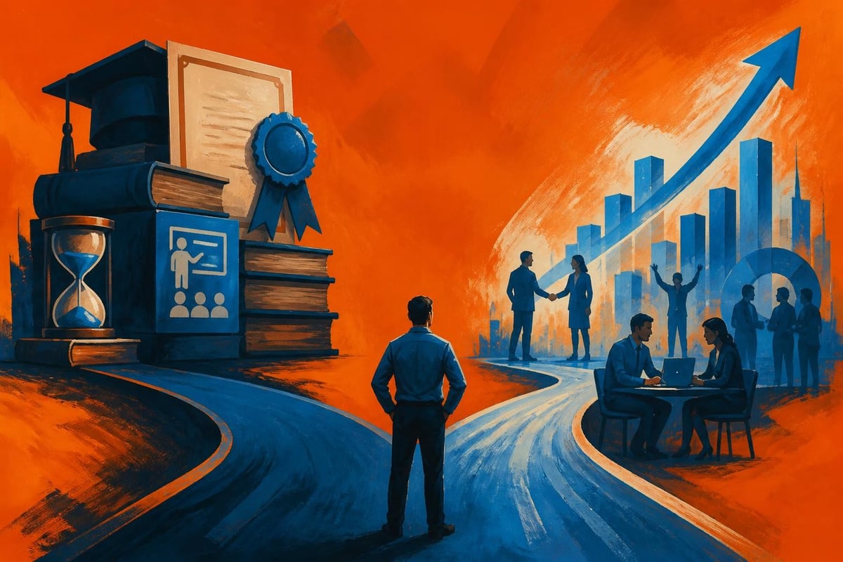 Credential worship versus outcome focus
