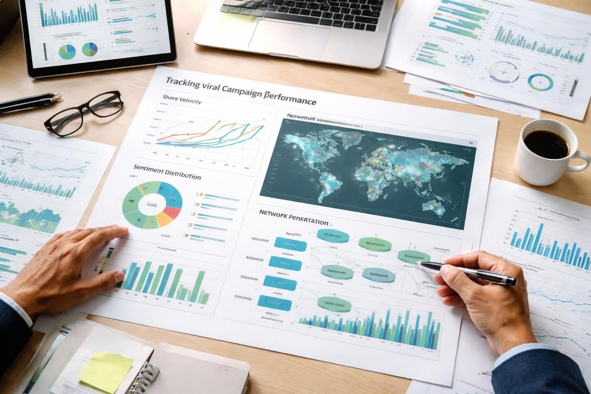 Viral campaign metrics dashboard