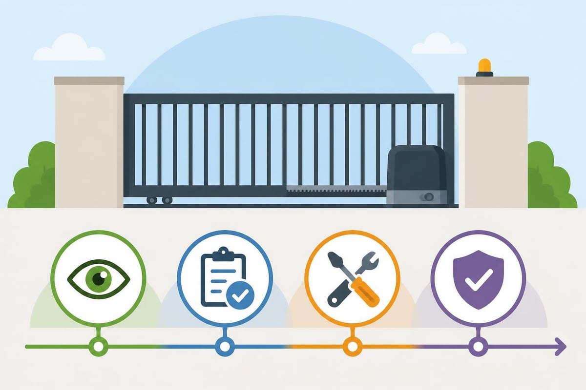 Sliding Gate Operator: Installation, Types &Amp; Maintenance 3 Gate Operator Maintenance Schedule