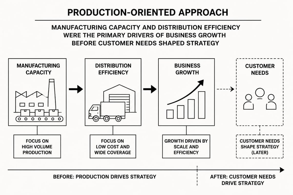 Production era marketing focus