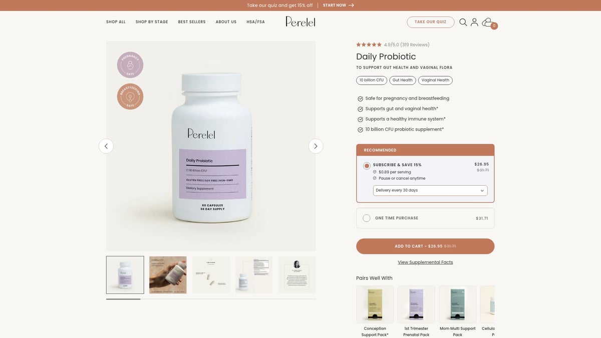 Top 7 Best Probiotics for Female Fertility in 2026 - Perelel Daily Probiotic