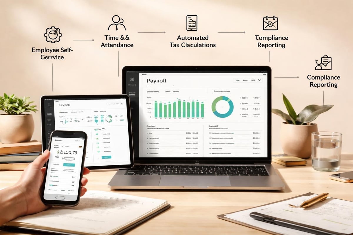 Payroll system features