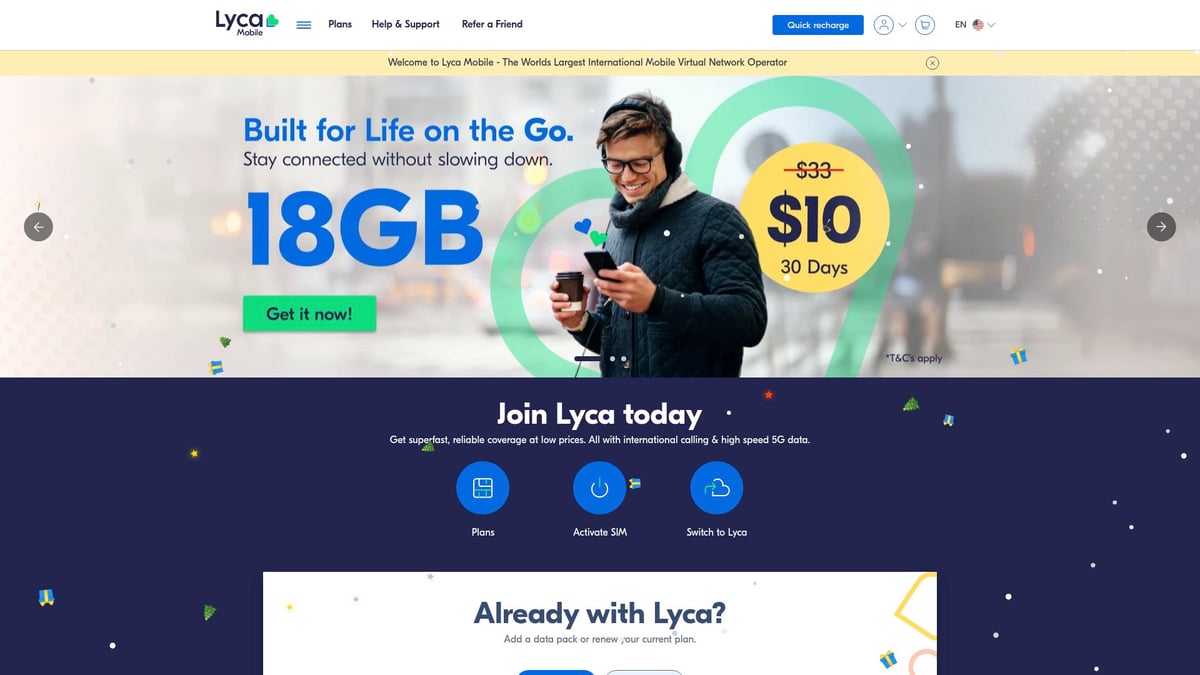 7 Essential Mobile Plans With International Calls for 2026 - Lycamobile International Plan