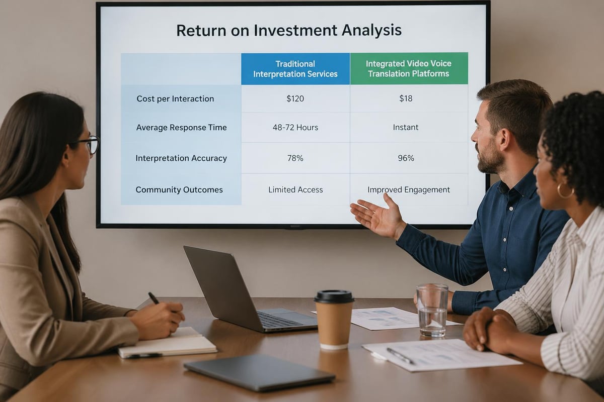 ROI comparison chart