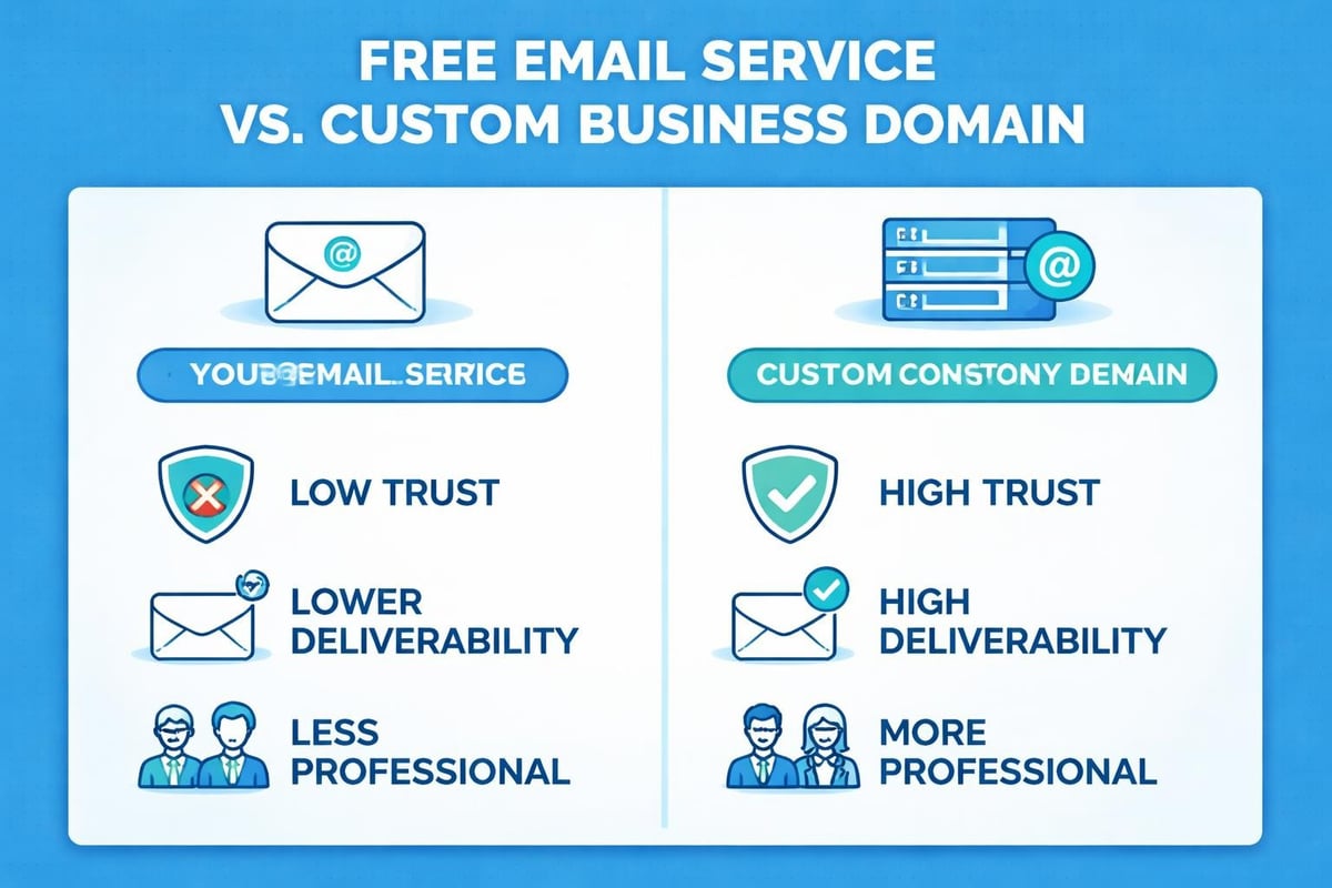 Business email credibility comparison