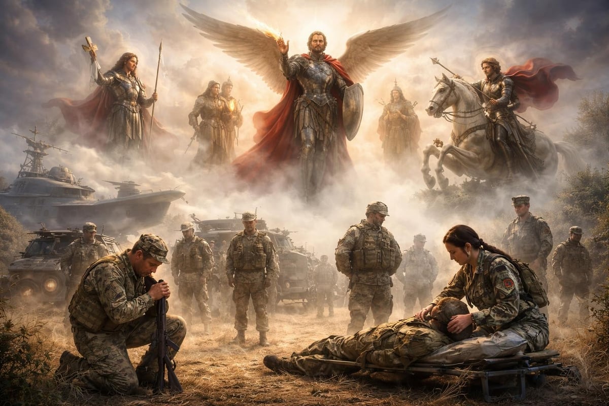 Multiple patron saints of military