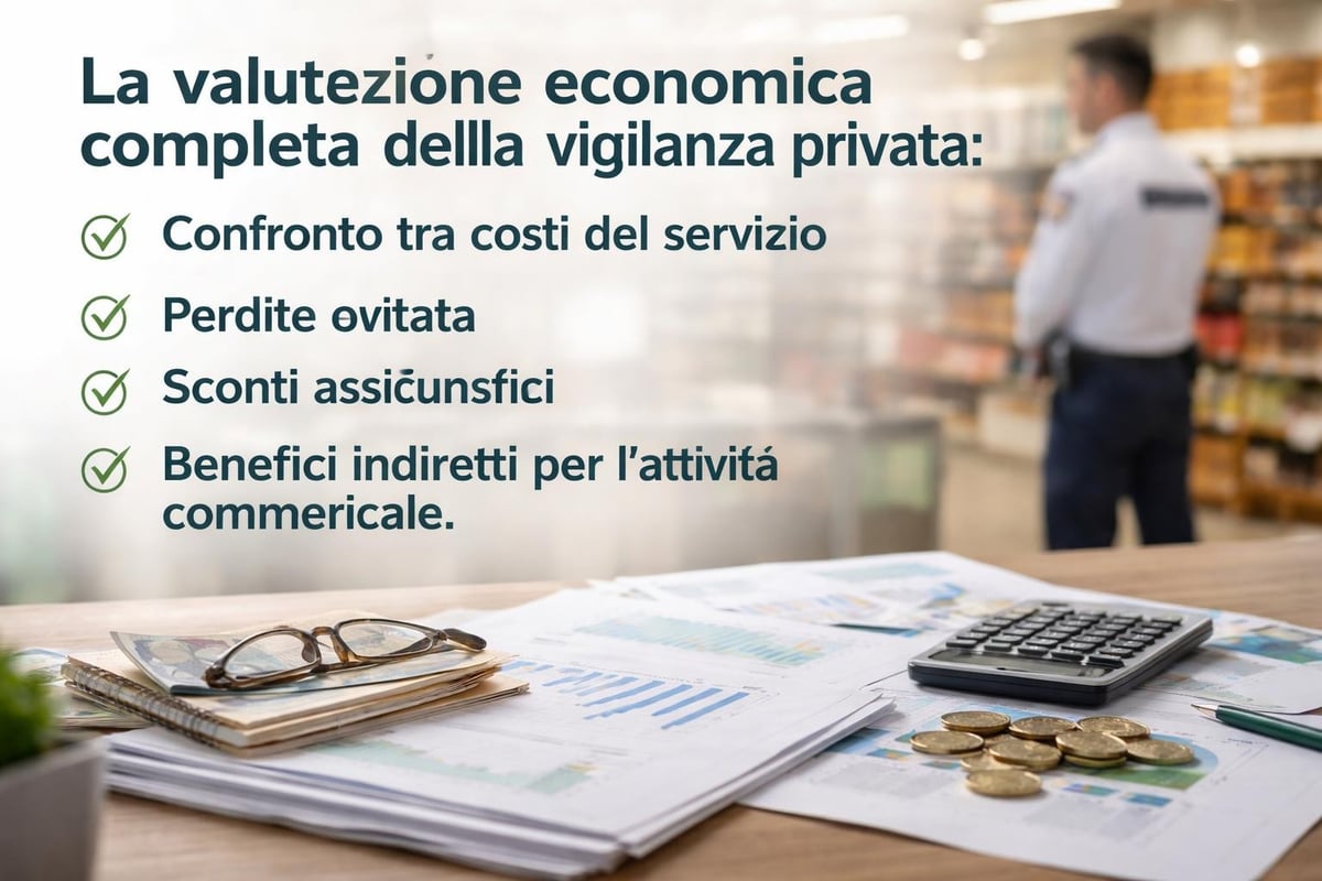 Analisi costi benefici vigilanza negozi