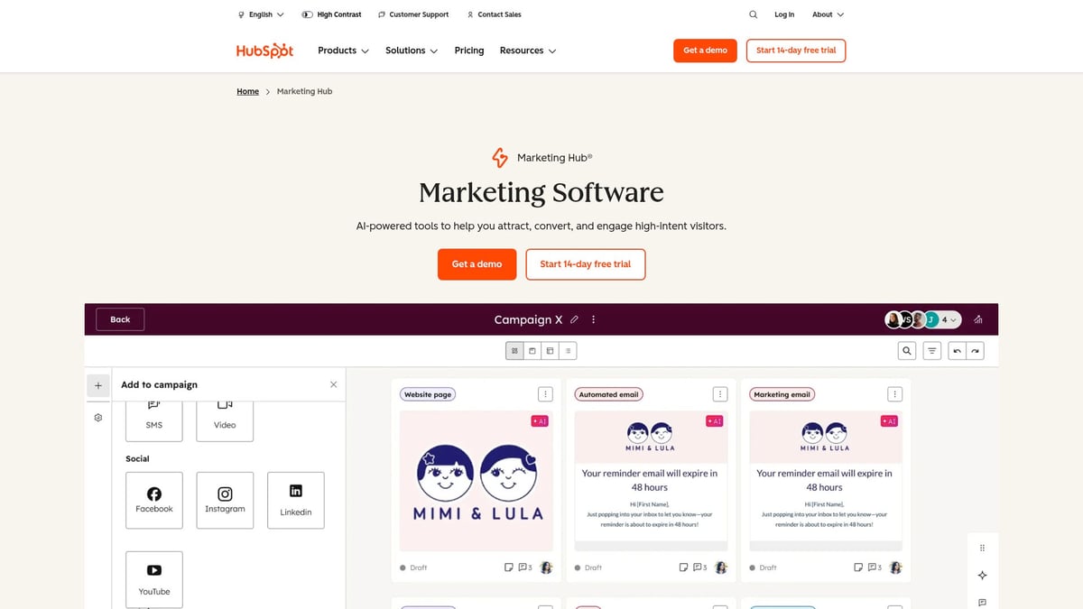 Top 8 Best Marketing Platforms for 2026 Success - HubSpot Marketing Hub