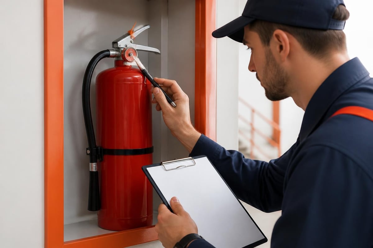 Fire extinguisher monthly inspection checklist