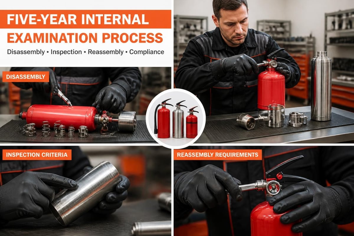 Fire extinguisher internal components