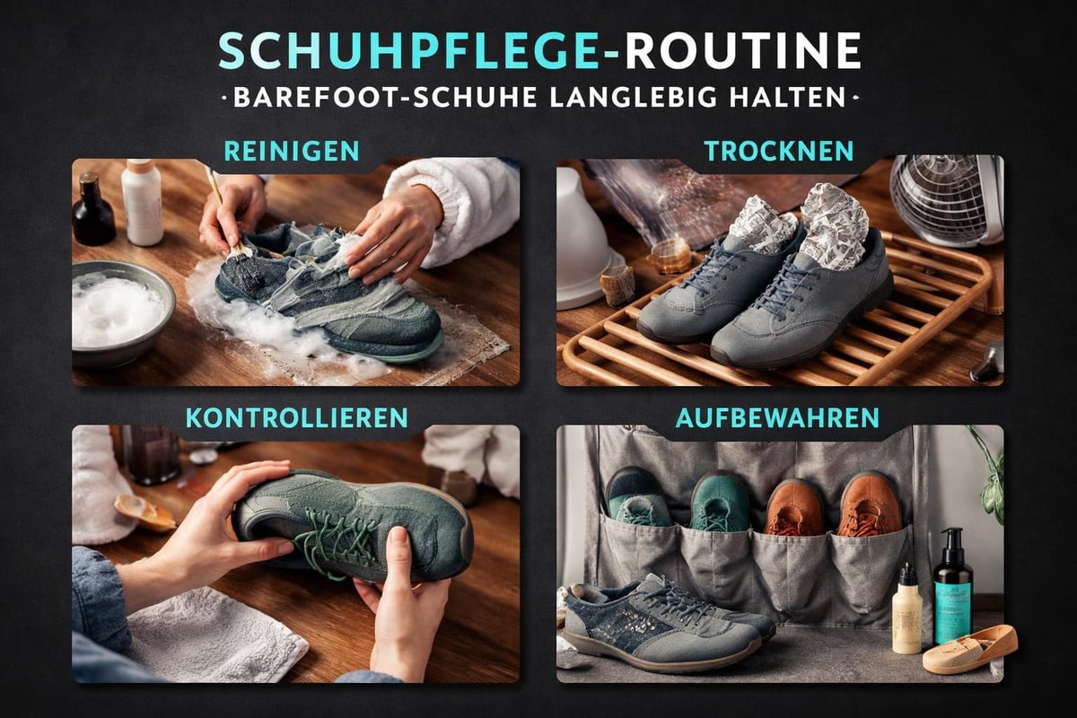 Schuhpflege Prozess