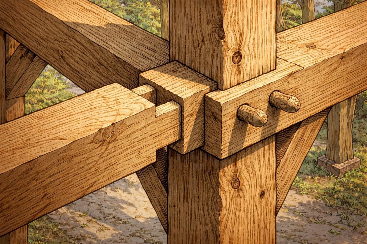 Traditional oak joinery methods