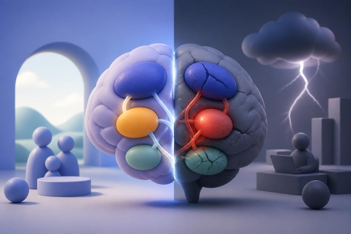 Trauma response in the brain