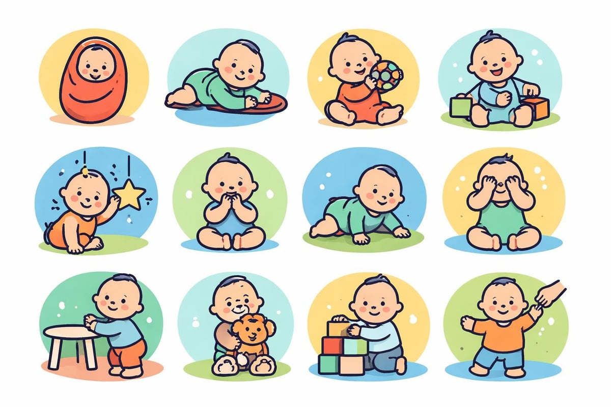 Infant developmental milestones by age