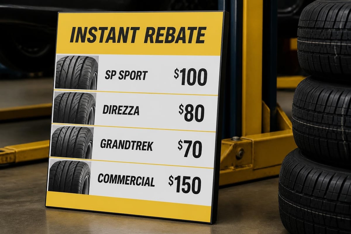 Dunlop rebate structure